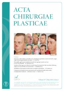 obálka časopisu Acta Chirurgia Plasticae 1/2025