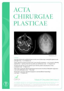 obálka časopisu Acta Chirurgia Plasticae 4/2025