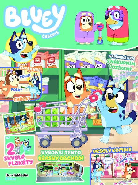 obálka časopisu Bluey 1/2025