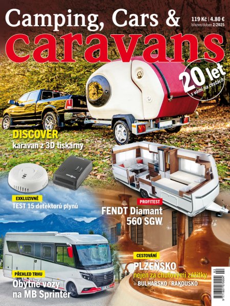 obálka časopisu Camping, Cars & Caravans (3-4) 2/2025