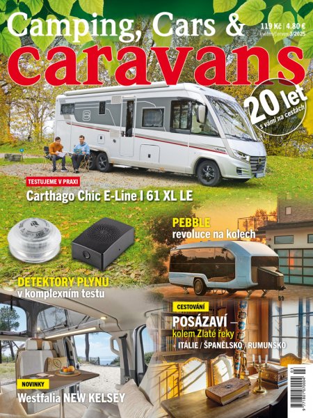obálka časopisu Camping, Cars & Caravans (5-6) 3/2025