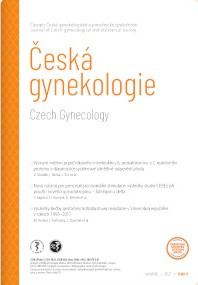 obálka časopisu Česká gynekologie  2/2024