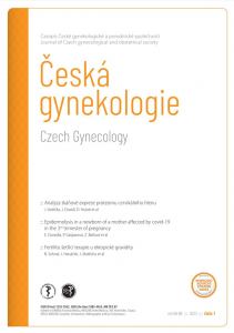 obálka časopisu Česká gynekologie  1/2023