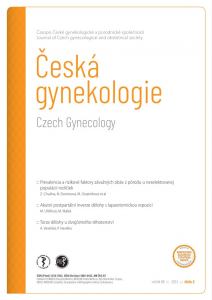 obálka časopisu Česká gynekologie  2/2023