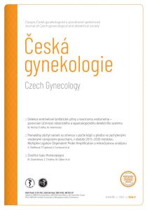 obálka časopisu Česká gynekologie  3/2023