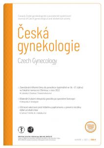 obálka časopisu Česká gynekologie  4/2023