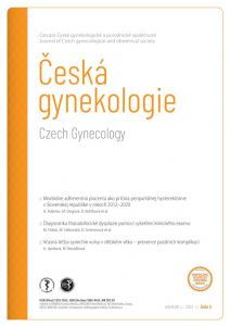 obálka časopisu Česká gynekologie  5/2023