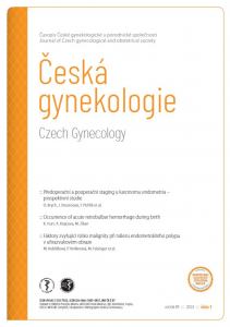obálka časopisu Česká gynekologie  1/2024