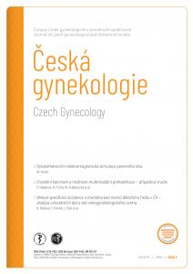 obálka časopisu Česká gynekologie  1/2026