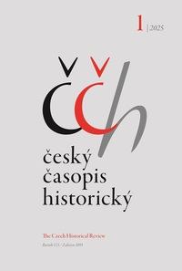 obálka časopisu Český časopis historický 1/2025