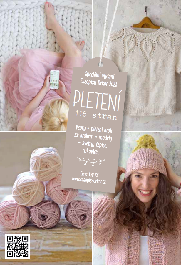 obálka časopisu Dekor speciál Pletení