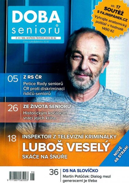 obálka časopisu Doba seniorů 6/2025