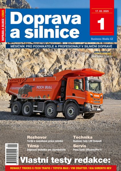 obálka časopisu Doprava a silnice 1/2025