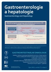 obálka časopisu Gastroenterologie a hepatologie  5/2023