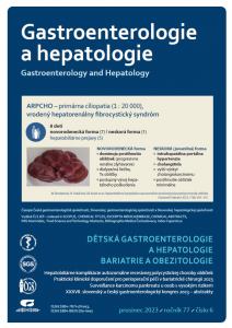obálka časopisu Gastroenterologie a hepatologie  6/2023
