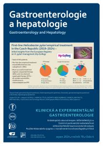 obálka časopisu Gastroenterologie a hepatologie  4/2024
