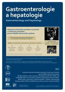 obálka časopisu Gastroenterologie a hepatologie  1/2025
