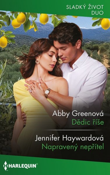 Dědic říše (Abby Greenová) - Ajax byl řecký bůh. A chtěl ji! 
Jenže Ajax byl také dědicem říše bohatství... a chladu. A ona, obyčejná Erin, patřila do jiného světa. Do světa, jemuž vládla láska. Pro Ajaxe ta nejděsivější věc ze všech. Ale bez lásky by Erin nepřežila! 
Ajax nehledal vztah, který by přesahoval občasné žhavé noci. Ale pak mu začalo vadit, že se každé ráno probouzí sám… A že Erin s jejich dcerou, na níž Ajaxovi začínalo záležet možná ještě více než na ní, nechce žít v jeho říši chladu! 
 
Napravený nepřítel (Jennifer Haywardová) - Bailey doufala, že v Jaredově firmě se dočká povýšení, pokud prokáže, co opravdu umí. Když ale zjistila, že jako žena podle něj není schopna ničeho, pokud se to nebude odehrávat v ložnici, rozhodla se odejít. 
Jenže pak jí Jared nabídl mnohem více než jen kýžené povýšení! 
Ale mnohem méně, než s čím se byla ochotna smířit! 
 
 
Kat. číslo: 415 J 05/26  
Rozsah: 320 stran  
Cena: 150 Kč  
Cena pro vás: 139 Kč