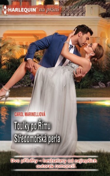 Toulky po Římu (Carol Marinelliová) - Už jednou to mezi Lazzarem a Caitlyn, která pracovala jako stážistka v jeho australském hotelu, zajiskřilo! Tenkrát se ale ještě jiskra v plamen rozhořet nemohla. O dva roky později ale již požáru ani jeden z nich zabránit nemohl... A nechtěl! A to i přesto, že Lazzaro Caitlyn nechce důvěřovat! Jak by mohla být upřímná žena, jejíž sestřenice jeho rodině tak ublížila? 
 
Středomořská perla (Carol Marinelliová) - Antickou tragédii odehrávající se na divukrásném ostrově Xanos připomíná střet Nika a Zandera... Před dvaceti roky je rozdělil zlý osud a Nico by si teď přál získat bratra zpět. Zander však své dvojče nenávidí – za to všechno, co jako privilegované dítě měl a o co on naopak přišel. A jako nástroj své pomsty je Zander ochoten použít cokoliv. I lásku! 
Pro Charlotte, Nikovu výkonnou asistentku, je spor obou bratrů o to tíživější, že Zanderovu šarmu podlehla již při prvním setkání. A tak moc by si přála, aby oba muži k sobě našli cestu... 
A to dokonce i přesto, jak ji Zander hanebně využil! 
 
 
Kat. číslo: 528 H 05/26  
Rozsah: 320 stran  
Cena: 150 Kč  
Cena pro vás: 139 Kč