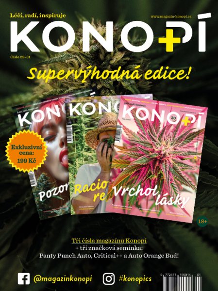 obálka časopisu Konopí TRIPACK - DUOPACK TRIPACK Magazínu Konopí 2025