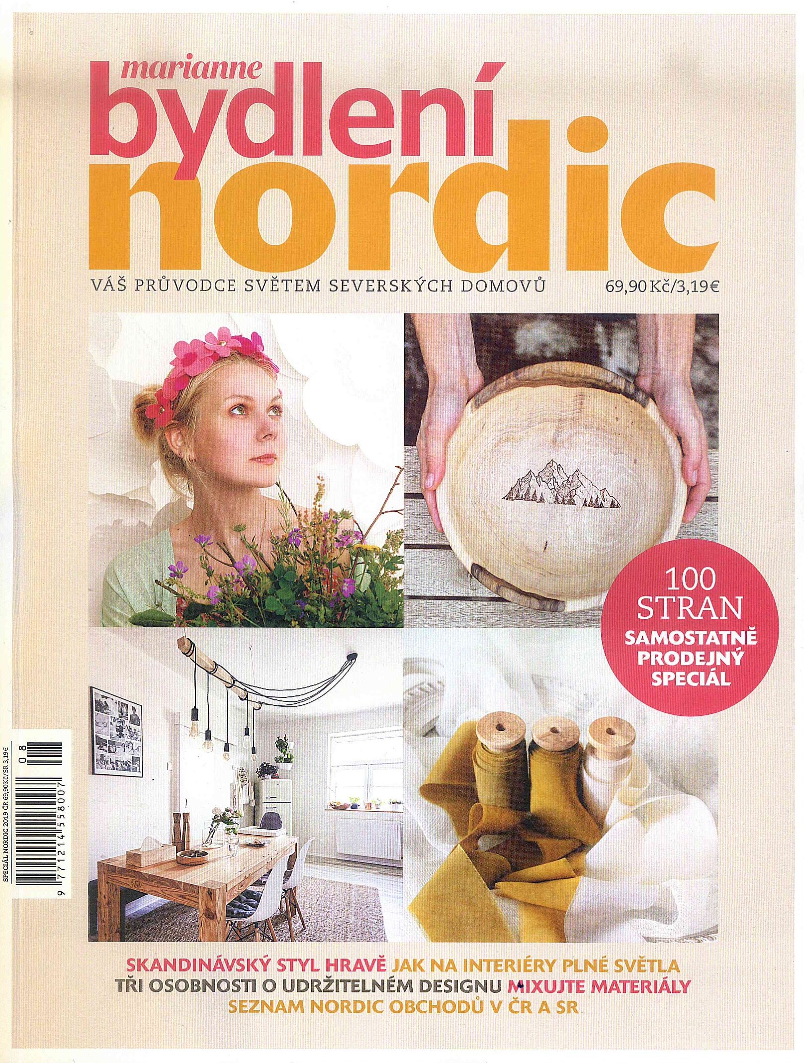 obálka časopisu Marianne Bydlení speciál 1/Nordic 19