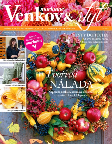 obálka časopisu Marianne Venkov & styl 11/2025