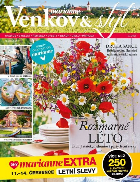 obálka časopisu Marianne Venkov & styl 7/2025