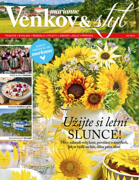 obálka časopisu Marianne Venkov & styl 8/2024
