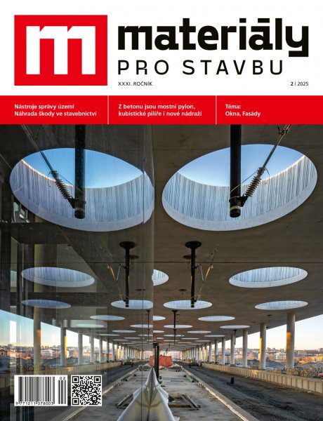 obálka časopisu Materiály pro stavbu 2/2025