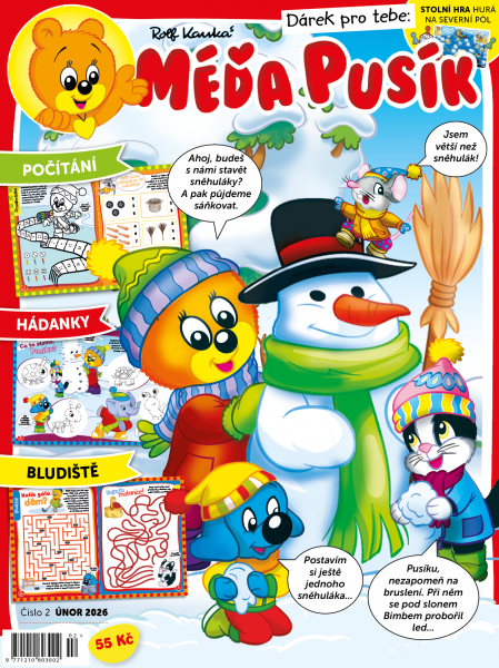 obálka časopisu Méďa Pusík 2/2026