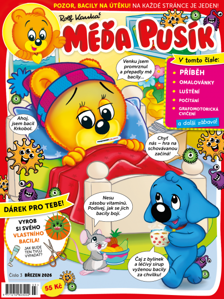 obálka časopisu Méďa Pusík 3/2026