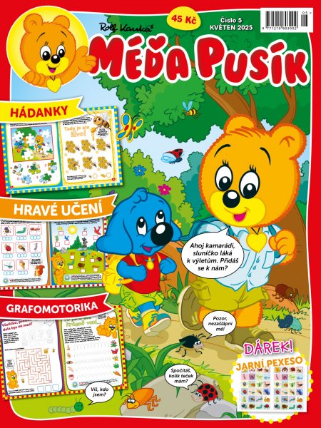 obálka časopisu Méďa Pusík 5/2025