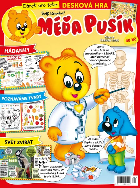 obálka časopisu Méďa Pusík 6/2025