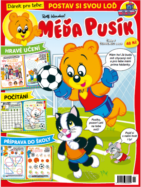 obálka časopisu Méďa Pusík 7/2025