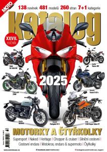 obálka časopisu Motohouse katalog motorek a čtyřkolek 1/2025