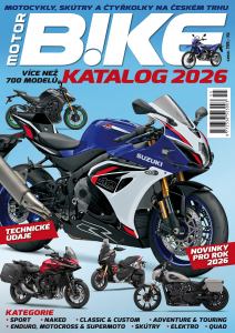 obálka časopisu Motorbike Katalog motocyklů, skútrů a čtyřkolek 1/2026