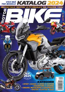 obálka časopisu Motorbike Katalog motocyklů, skútrů a čtyřkolek 1/2024