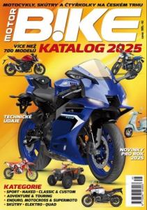 obálka časopisu Motorbike Katalog motocyklů, skútrů a čtyřkolek 1/2025
