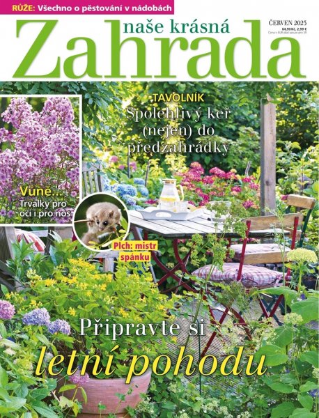 obálka časopisu Naše krásná zahrada 6/2025