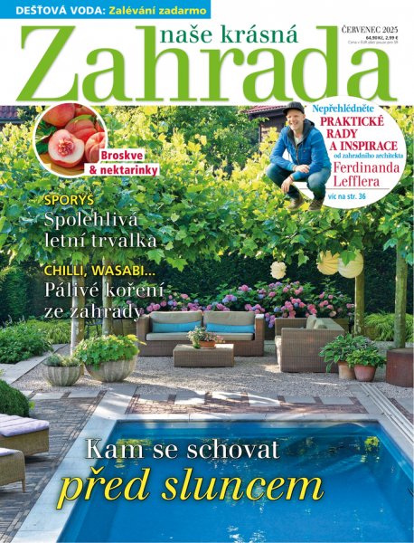 obálka časopisu Naše krásná zahrada 7/2025