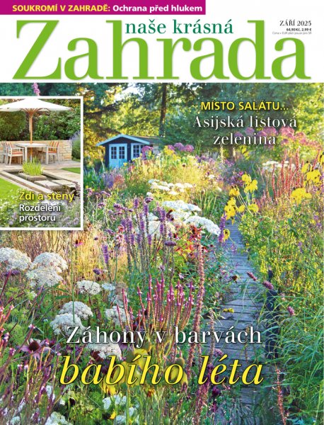 obálka časopisu Naše krásná zahrada 9/2025