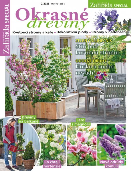 obálka časopisu Naše krásná zahrada speciál 2/2025 - Okrasné dřeviny
