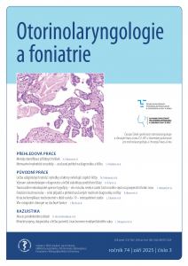 obálka časopisu Otorinolaryngologie a foniatrie  3/2025