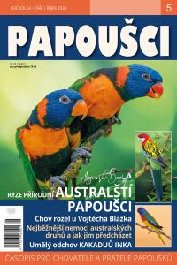 obálka časopisu Papoušci 5/2024