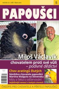 obálka časopisu Papoušci 5/2025