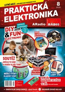 obálka časopisu Praktická elektronika 8/2025