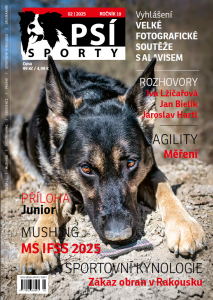 obálka časopisu Psí sporty 2/2025