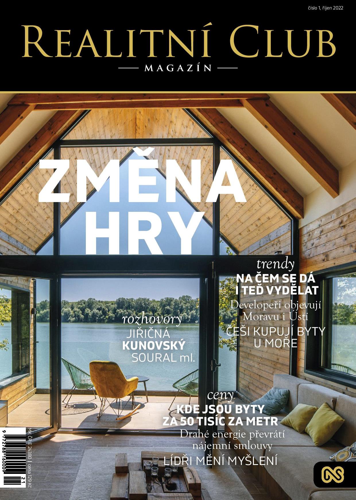 obálka časopisu Realitní Club  (1) 1/2022 říjen
