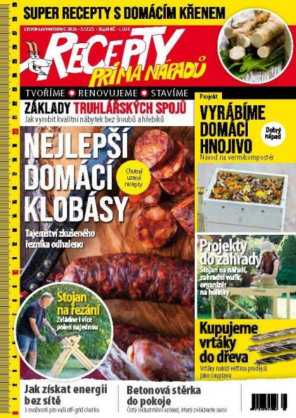 obálka časopisu Recepty prima nápadů 8/2025