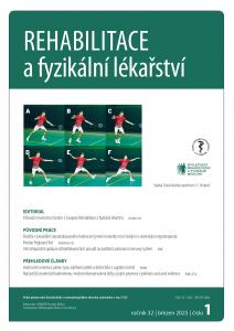 obálka časopisu Rehabilitace a fyzikální lékařství  1/2025
